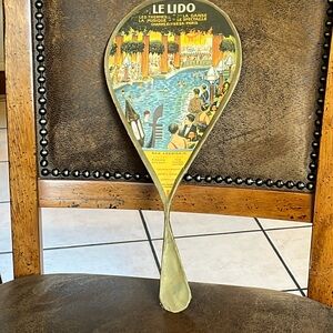 Vintage Le Lido Paper Fan